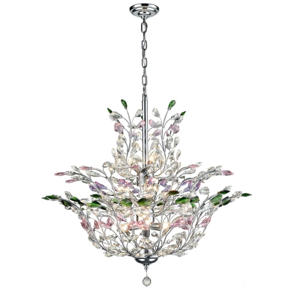 Dale Tiffany Monaco Color Inverted Crystal Chandelier