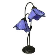 Dale Tiffany Poelking 2 Light Blue Lily Table Lamp