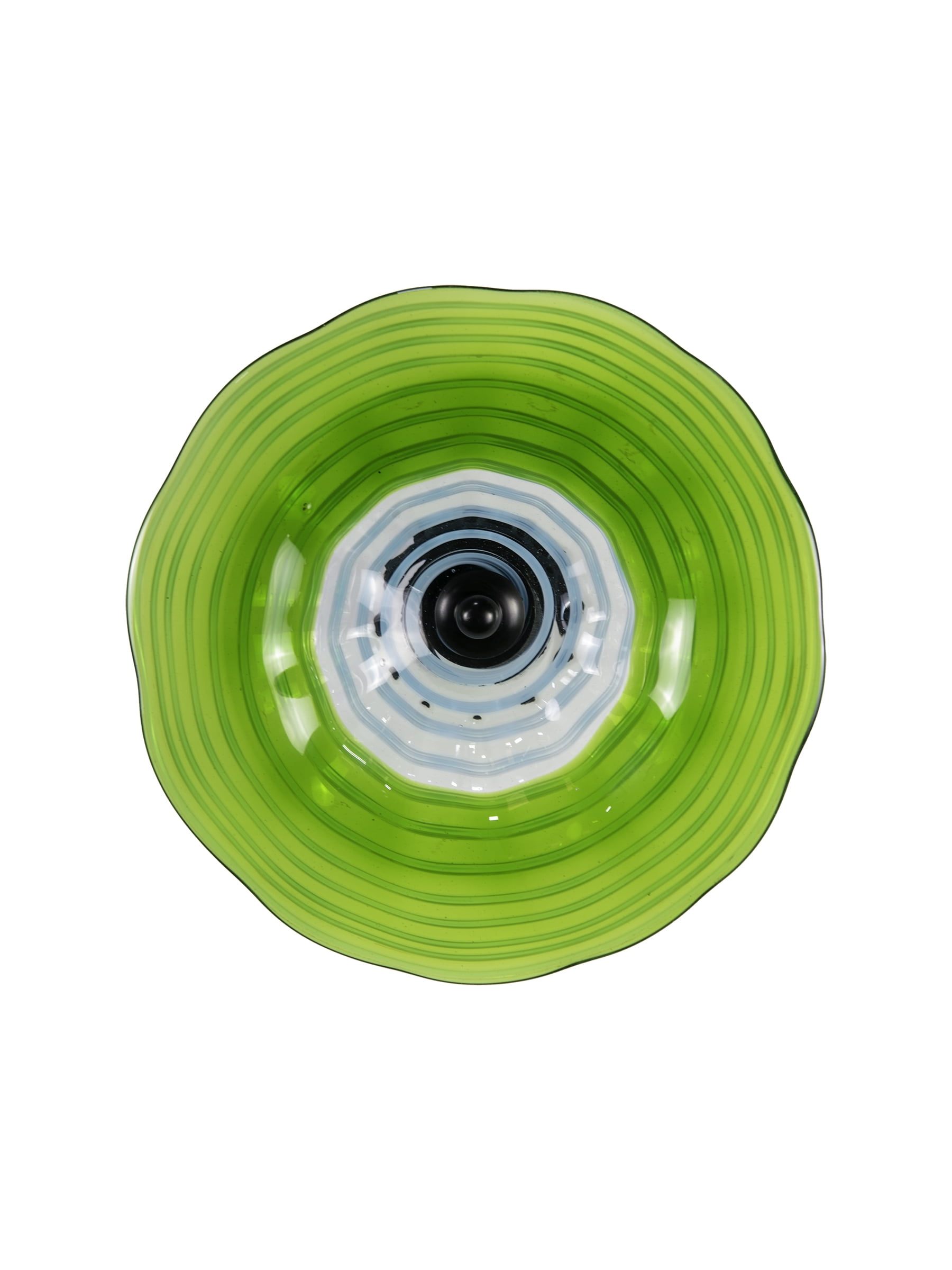 Dale Tiffany Pollena Flower Hand Blown Art Glass Wall Décor with Wall Mounting Bracket, 9-Inch Diameter