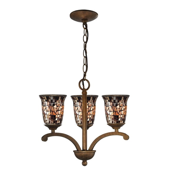 Dale Tiffany Shell Hanging Fixture Antique Gold Bronze in finish