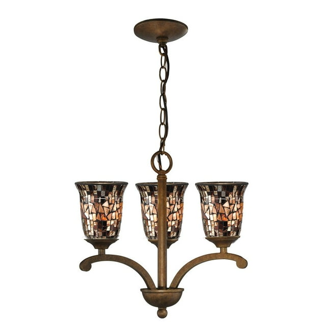 Dale Tiffany Shell Hanging Fixture Antique Gold Bronze in finish