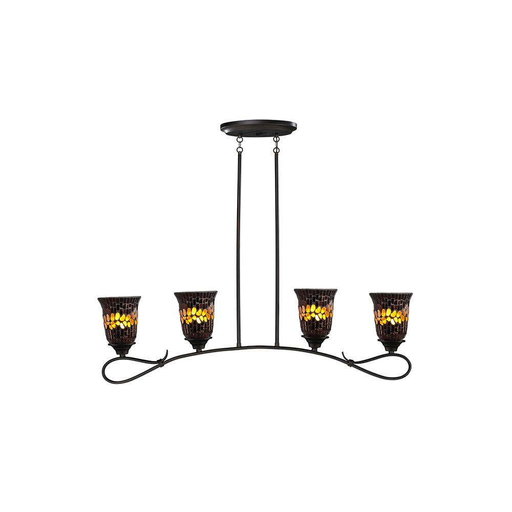 Dale Tiffany Shell Hanging Fixture Dark Bronze in finish