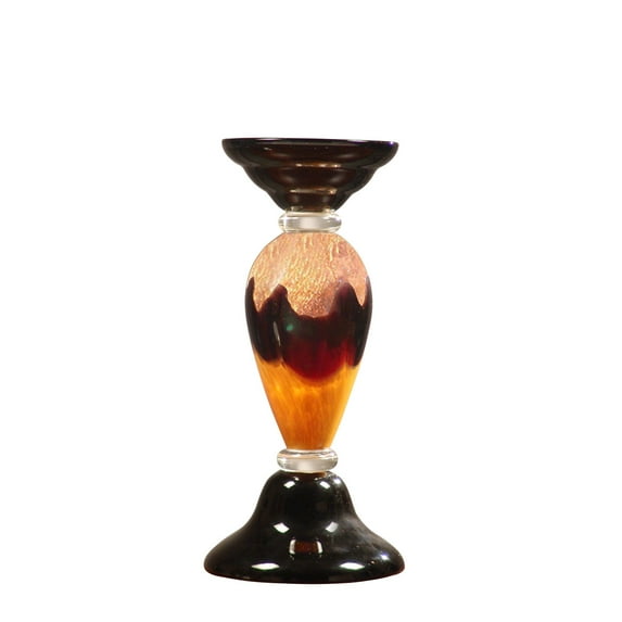 Dale Tiffany Sonora Small Hand Blown Art Glass Candle Holder