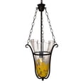 thumbnail image 1 of Dale Tiffany Springdale 14"W Spiral Leaf LED Hand Blown Art Glass Pendant, 1 of 3