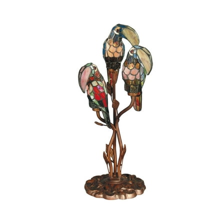 Dale Tiffany Three Parrots Table Lamp