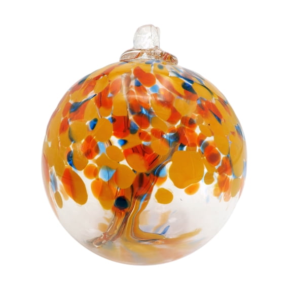 Art Glass Designs Tree of Life Aura Hand Blown Art Glass Ornament 6" (152mm)
