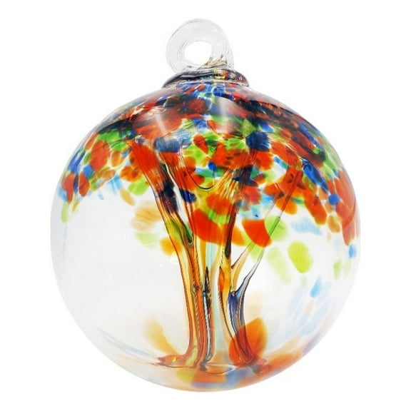 Dale Tiffany Tree of Life - Royal Hand Blown Art Glass Ornament-6"D