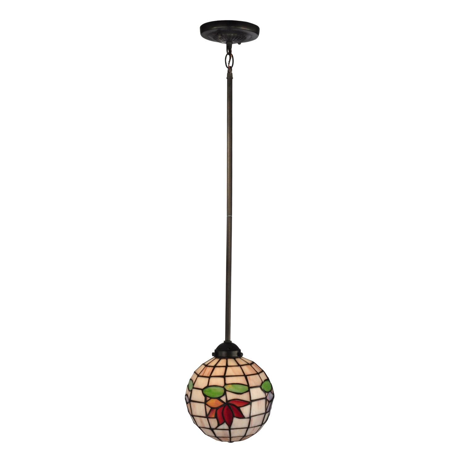 Lily Blossom Bronze Mini Globe LED Pendant Light