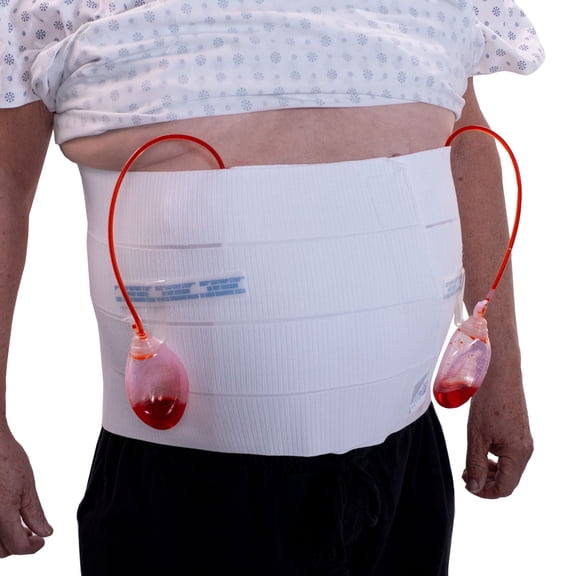 Dale White Abdominal Support Binder, Fits Adult Waist Size 46 in. to 62 in., 1 Ct