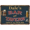 thumbnail image 1 of Dale's Green Bar & Tavern Rustic Sign 8 x 12 High Gloss Metal 208120047105, 1 of 1
