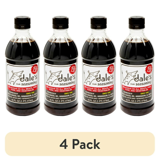 (4 pack) Dale's Seasoning, Steak Seasoning, 16 fl. oz. Bottle, Liquid