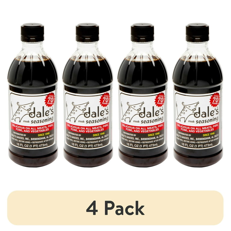 (4 pack) Dale's Seasoning, Steak Seasoning, 16 fl. oz. Bottle, Liquid  Marinade
