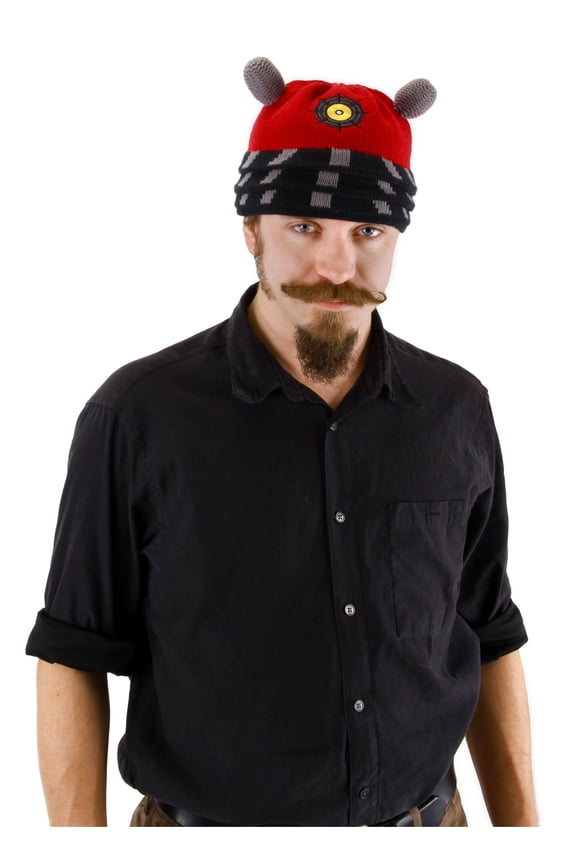 Doctor Who Dalek Extraterrestrial Cyborg Red and Black Beanie