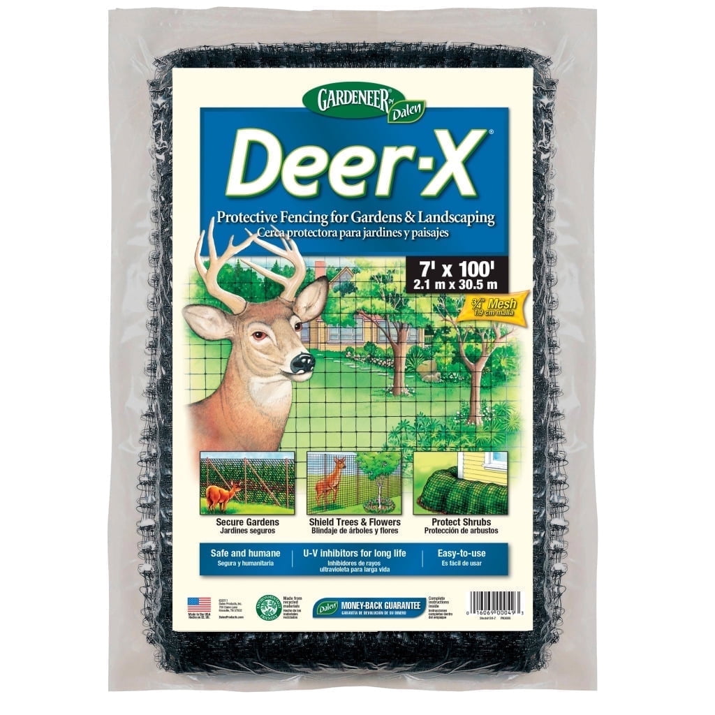 Gardeneer Black Metal Deer Protective Netting, 7ft x 100ft