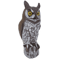 thumbnail image 1 of Dalen Fake Owl Decoy to Scare Birds Away from Gardens, Rooftops, and Patios - Scarecrow Provides Chemical-Free Pest Control - Safe and Humane, 16" Great Horned Owl, 1 of 5