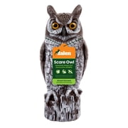 Dalen Fake Owl Decoy to Scare Birds Away from Gardens, Rooftops, and Patios - Scarecrow Provides Chemical-Free Pest Control - Safe and Humane, 16" Great Horned Owl