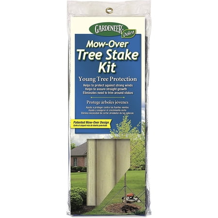 Dalen Mow-over Tree Stake Kit – Young Tree Protection – Eliminates the Need to Trim Around Stakes