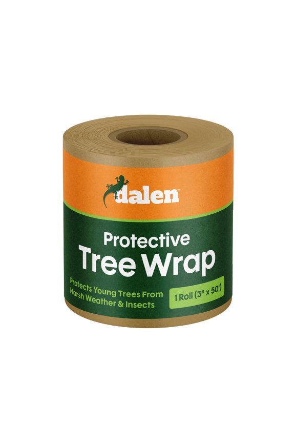 Protective Tree Wrap and Breathable Material  Non-Toxic and Reusable Protection  Stimulates Faster Growth and Healthier Trees  3" Wide x 50' Long