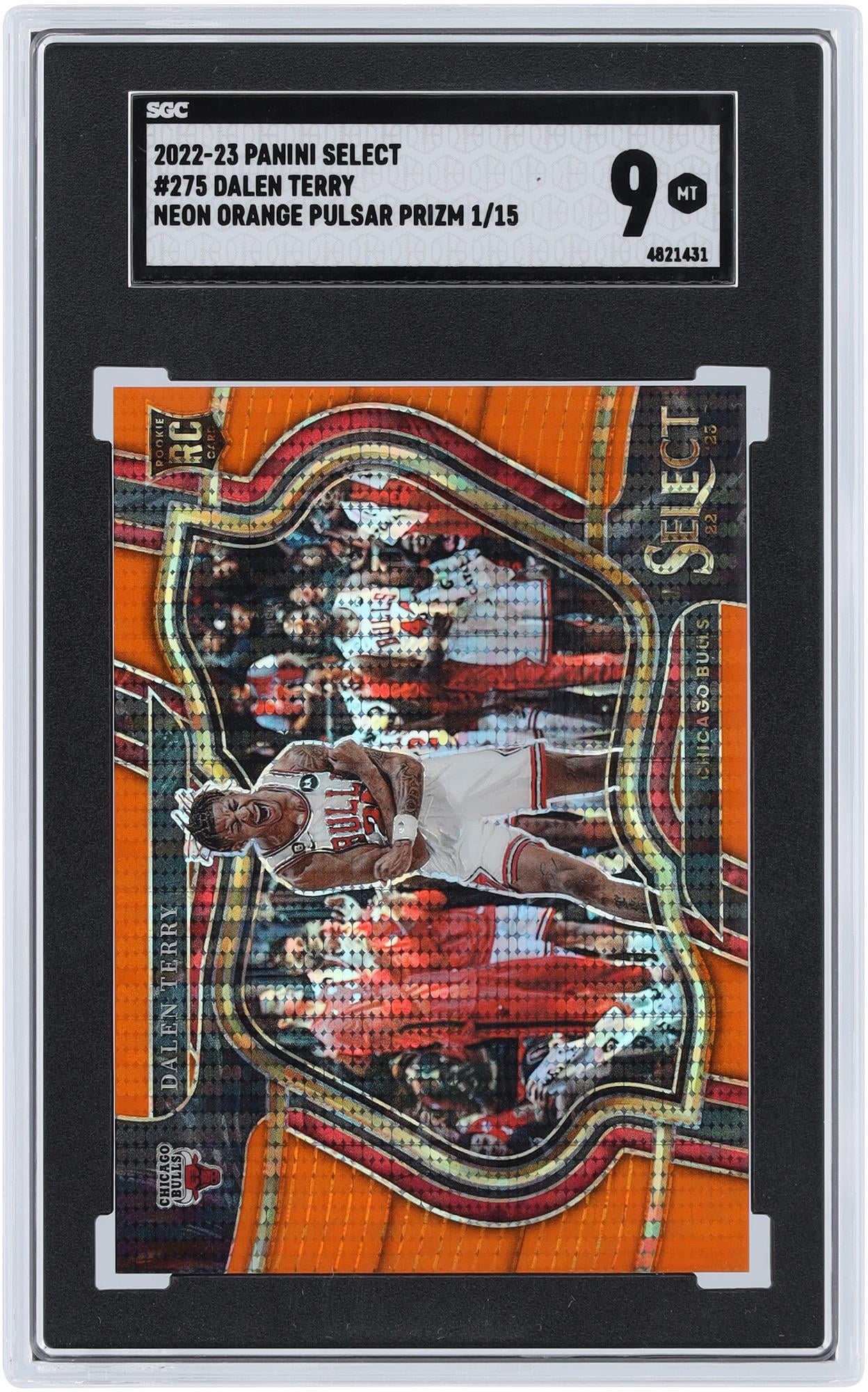 Dalen Terry Chicago Bulls 2022-23 Panini Select Orange Pulsar #275 