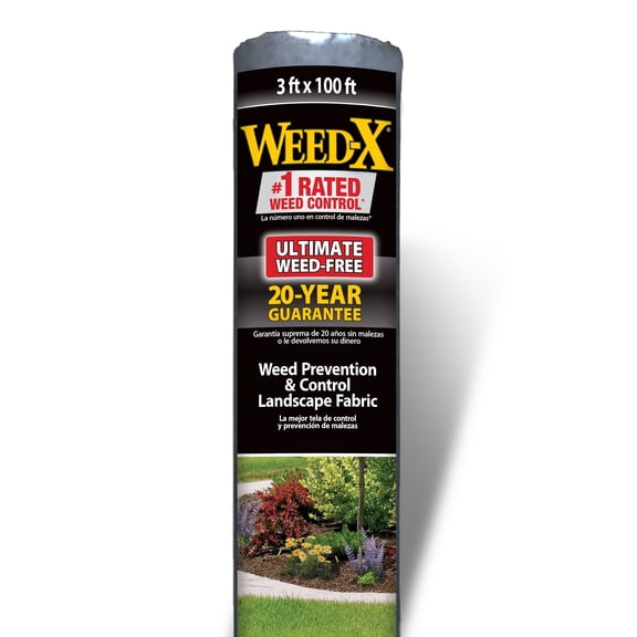 Dalen Weed-X – Landscape Fabric and Weed Barrier – Excellent Garden Fabric - 20 Year Guarantee – Dual-Layered Design Allows Air, Water and Nutrients Through – 3′ X 100′