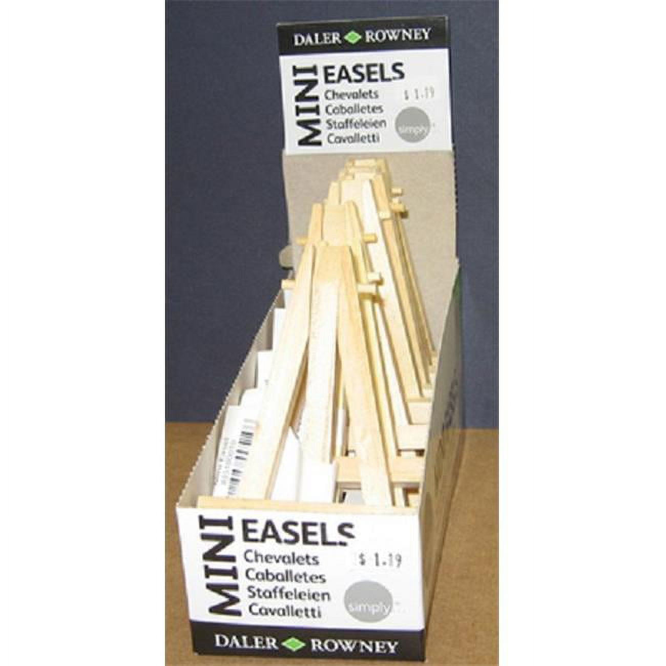 DALER ROWNEY - SIMPLY MINI WOODEN TABLE EASEL - HOLDS CANVAS UP TO