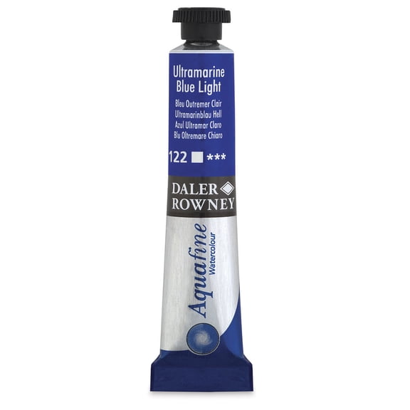 Daler-Rowney Aquafine Watercolors and Sets - Ultramarine Blue Light, 8 ml, Tube