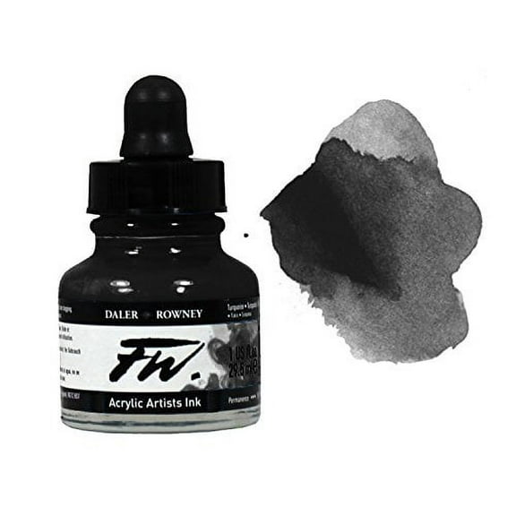 Fw Acrylic Artists Ink 1 Oz Black