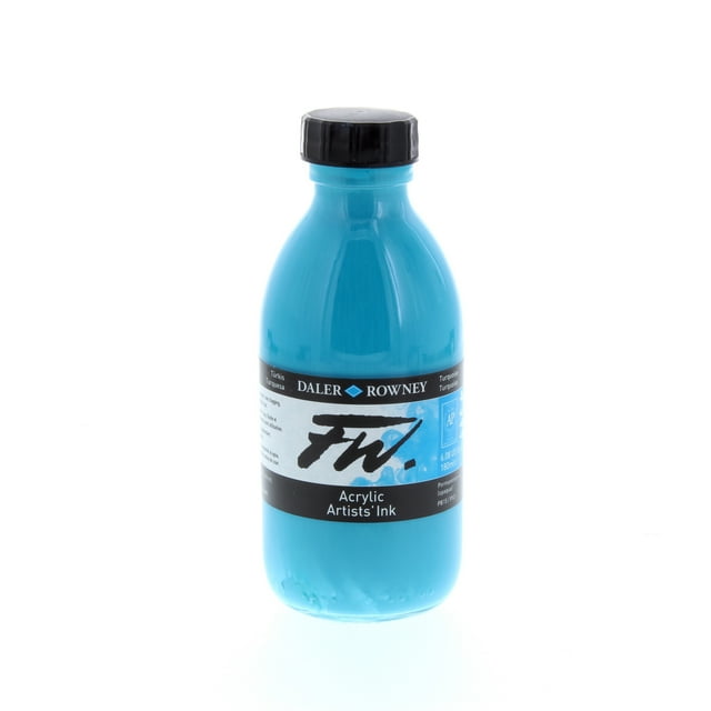 Daler-Rowney FW Acrylic Artists Ink, 6 oz. Bottle, Turquoise - Walmart.com