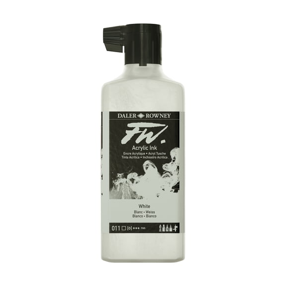 Daler-Rowney FW Acrylic Artists Ink, 6 oz. Bottle, White