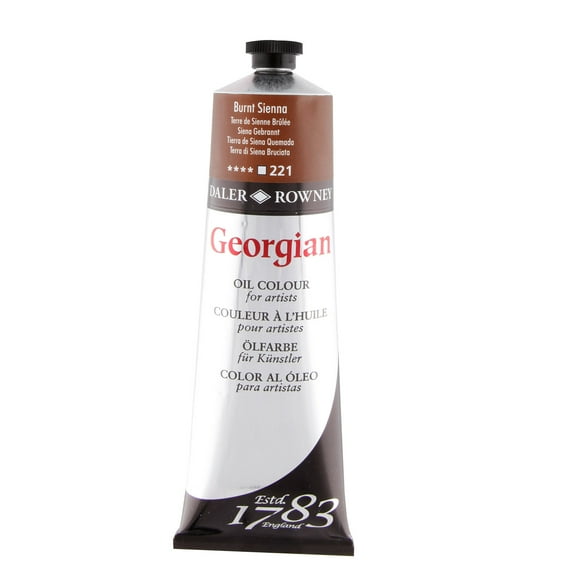 Daler-Rowney Georgian Oil Color, 225ml, Burnt Sienna