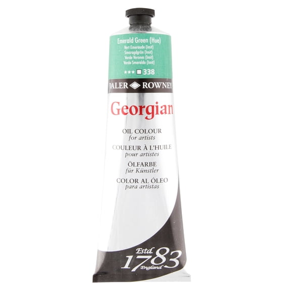 Daler-Rowney Georgian Oil Color, 225ml Tube, Emerald Green Hue