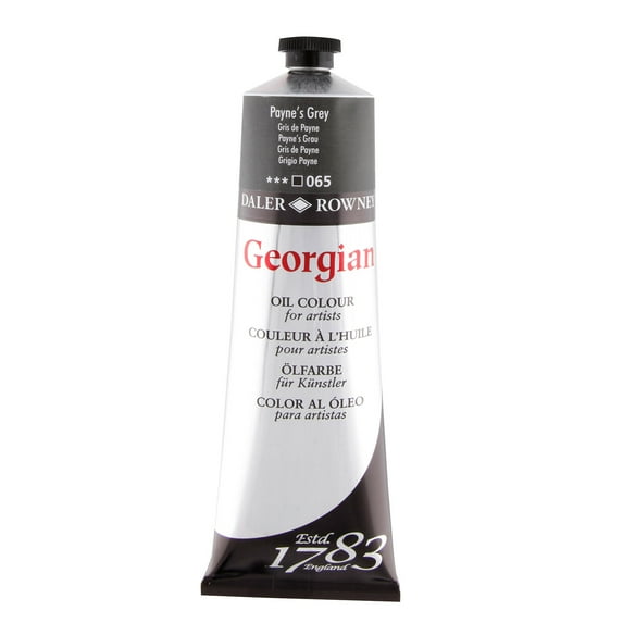Daler-Rowney Georgian Oil Color, 225ml Tube, Payne' s Gray