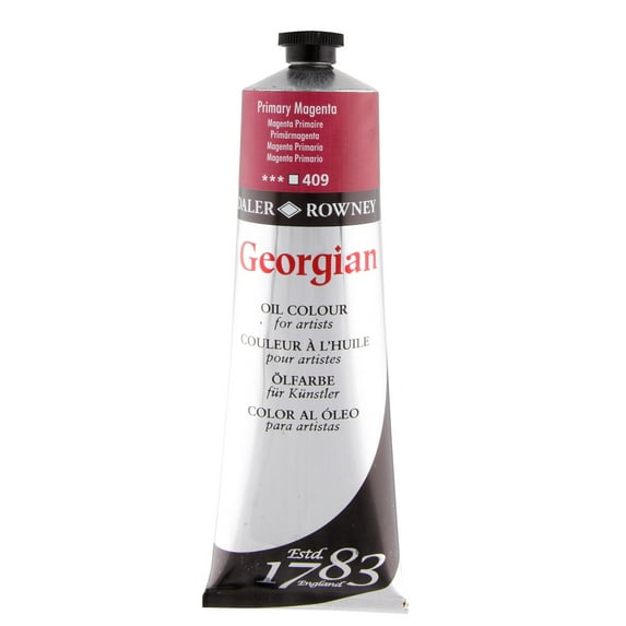 Daler-Rowney Georgian Oil Color, 225ml Tube, Permanent Magenta