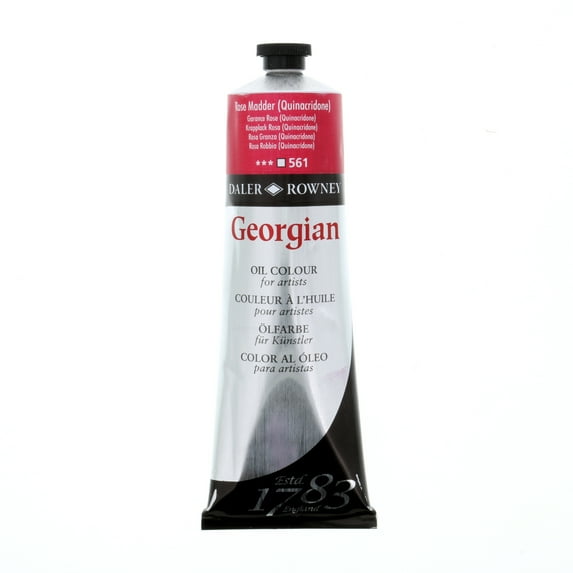 Daler-Rowney Georgian Oil Color, 225ml Tube, Rose Madder