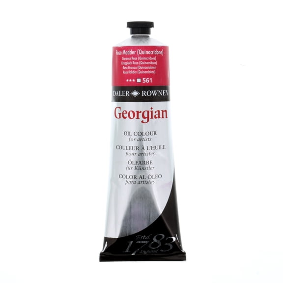 Daler-Rowney Georgian Oil Color, 225ml Tube, Rose Madder