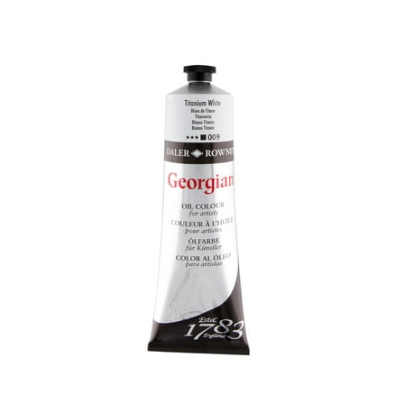Daler-Rowney Georgian Oil Color, 225ml Tube, Titanium White