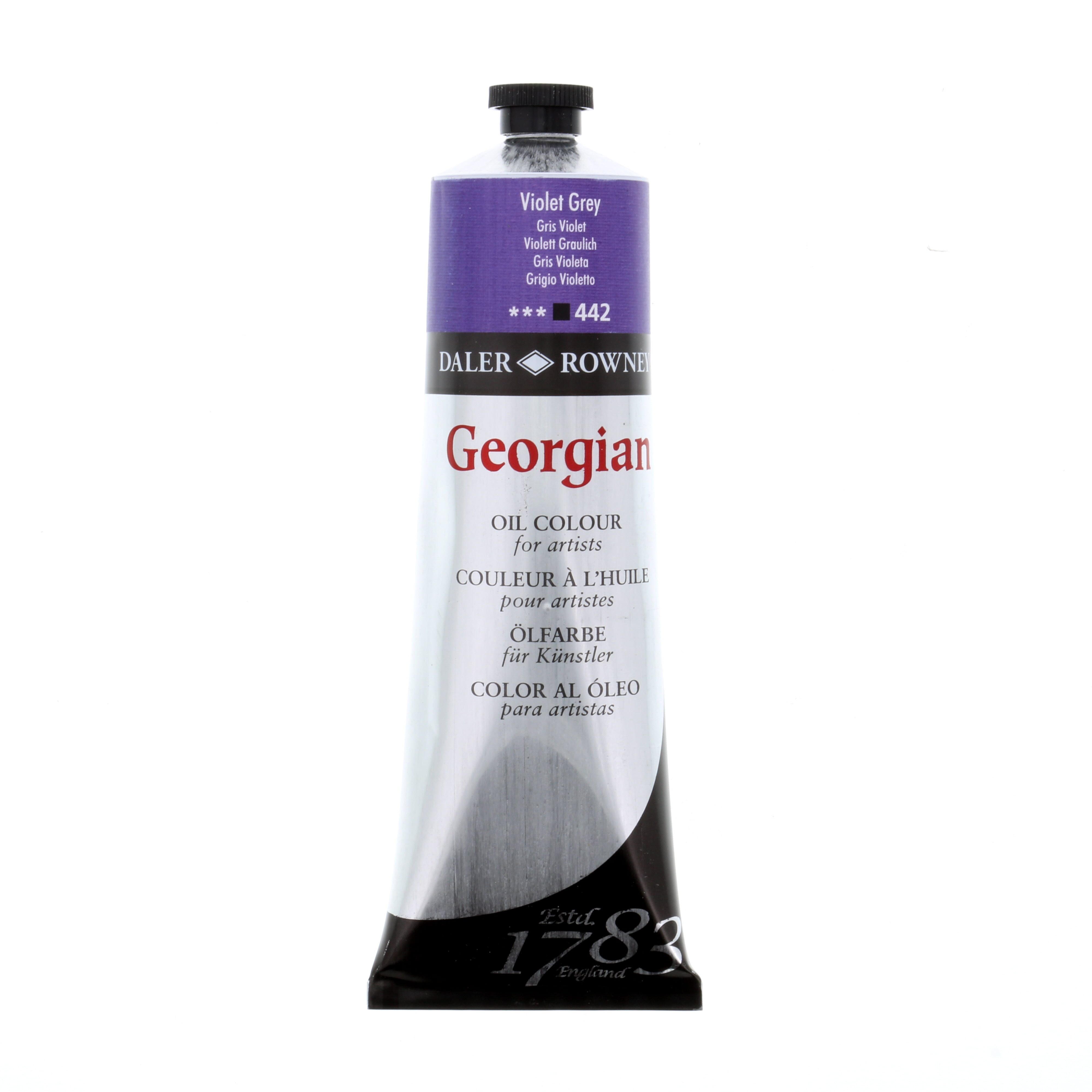Daler Rowney Georgian Oil Paint Violet Grey 225ml Tube - Art Paints for  Canvas Paper and More - Oil Painting Supplies for Artists and Students 
