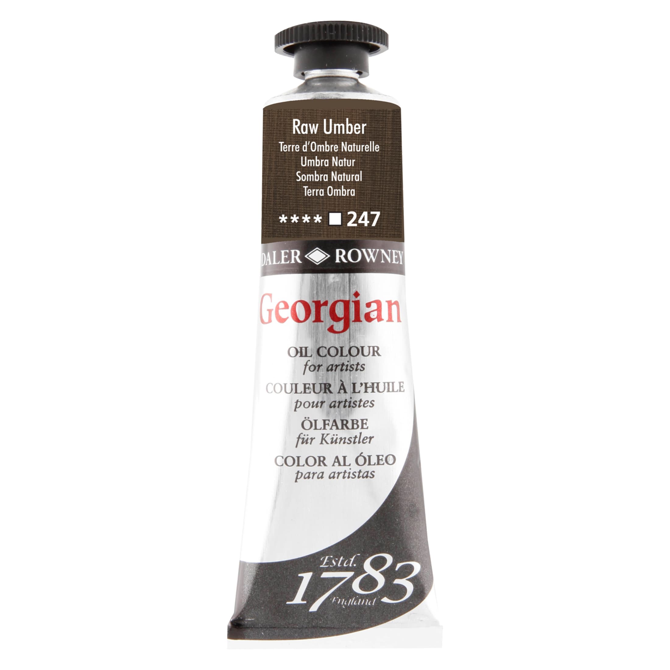 Daler Rowney Colore A Olio Georgian – Burnt Umber, Tubo, 37ml, Pittura Artistica Di Qualità