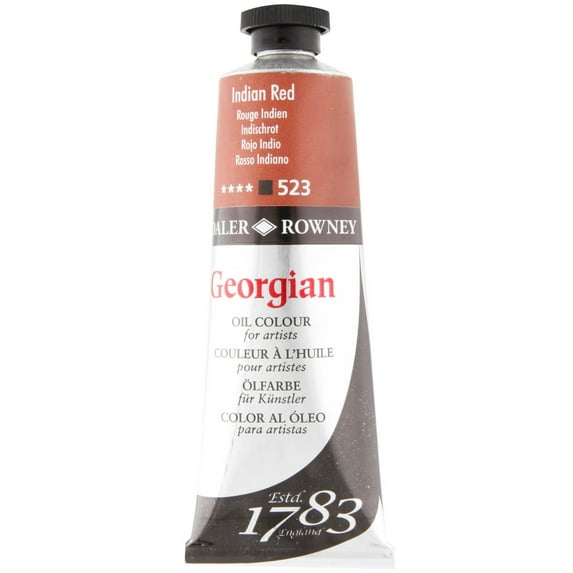 Daler-Rowney Georgian Oil Color, 75ml Tube, Indian Red