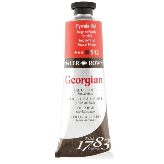 Daler-Rowney Georgian Oil Color, 75ml Tube, Naphthol Crimson