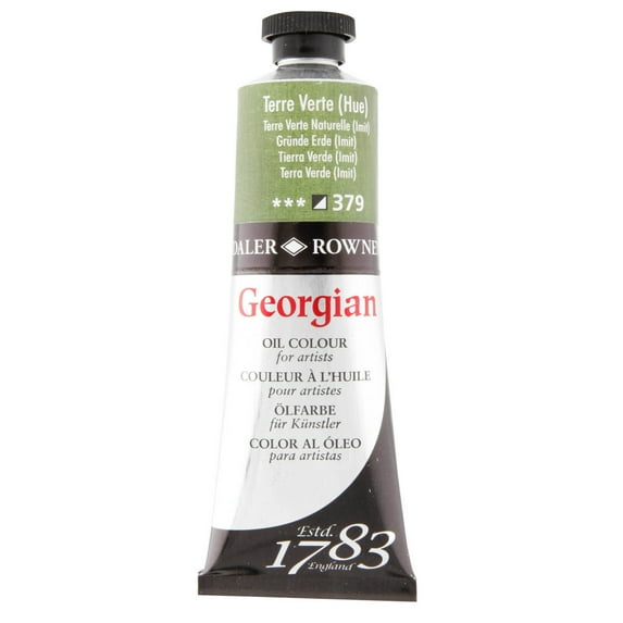 Daler-Rowney Georgian Oil Color, 75ml Tube, Terre Verte (Hue)