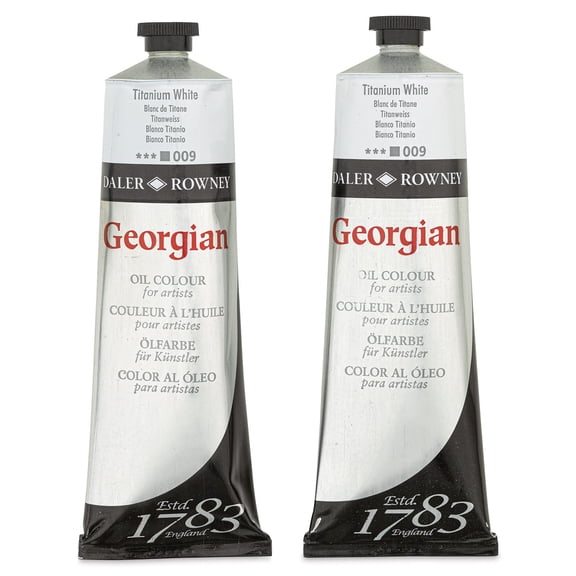 Daler-Rowney Georgian Oil Paint Set 2/Pkg-Titanium White