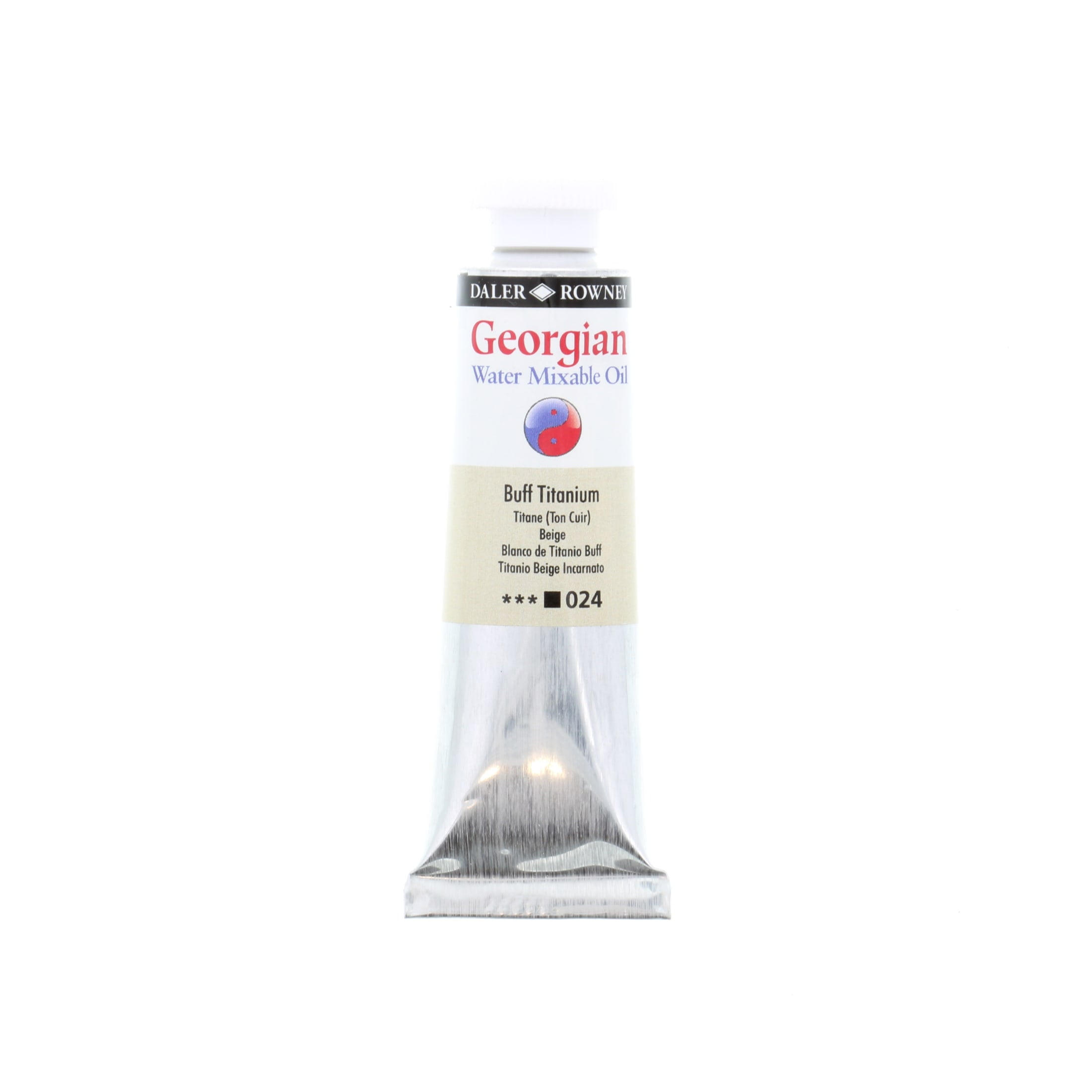 Daler-Rowney Georgian Water Mixable Oil, 37ml Tube, Buff Titanium