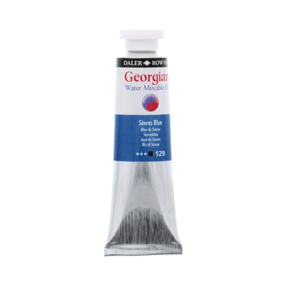 Daler-Rowney Georgian Water Mixable Oil, 37ml Tube, Sevres Blue