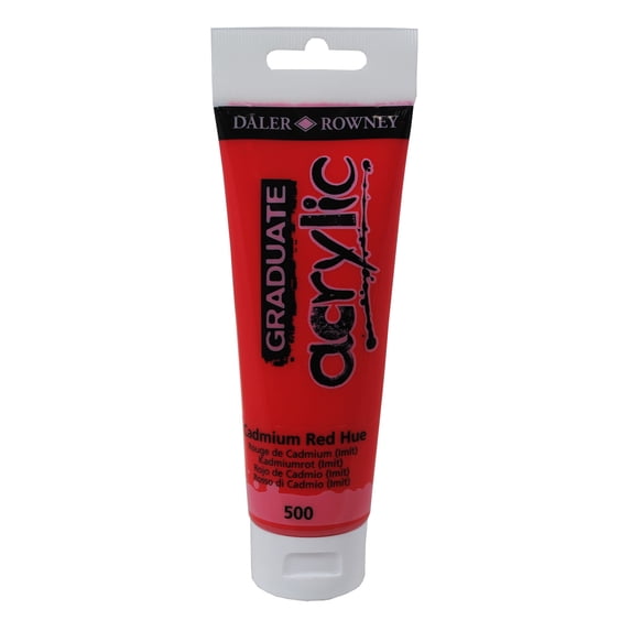 Daler Rowney Graduate Acrylic 120ml Tube Cadmium Red Hue Walmart daler-rowney-graduate-acrylic-120ml-tube-cadmium-red-hue-walmart