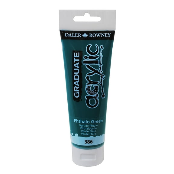 Daler-Rowney Graduate Acrylic, 120ml Tube, Pthalo Green