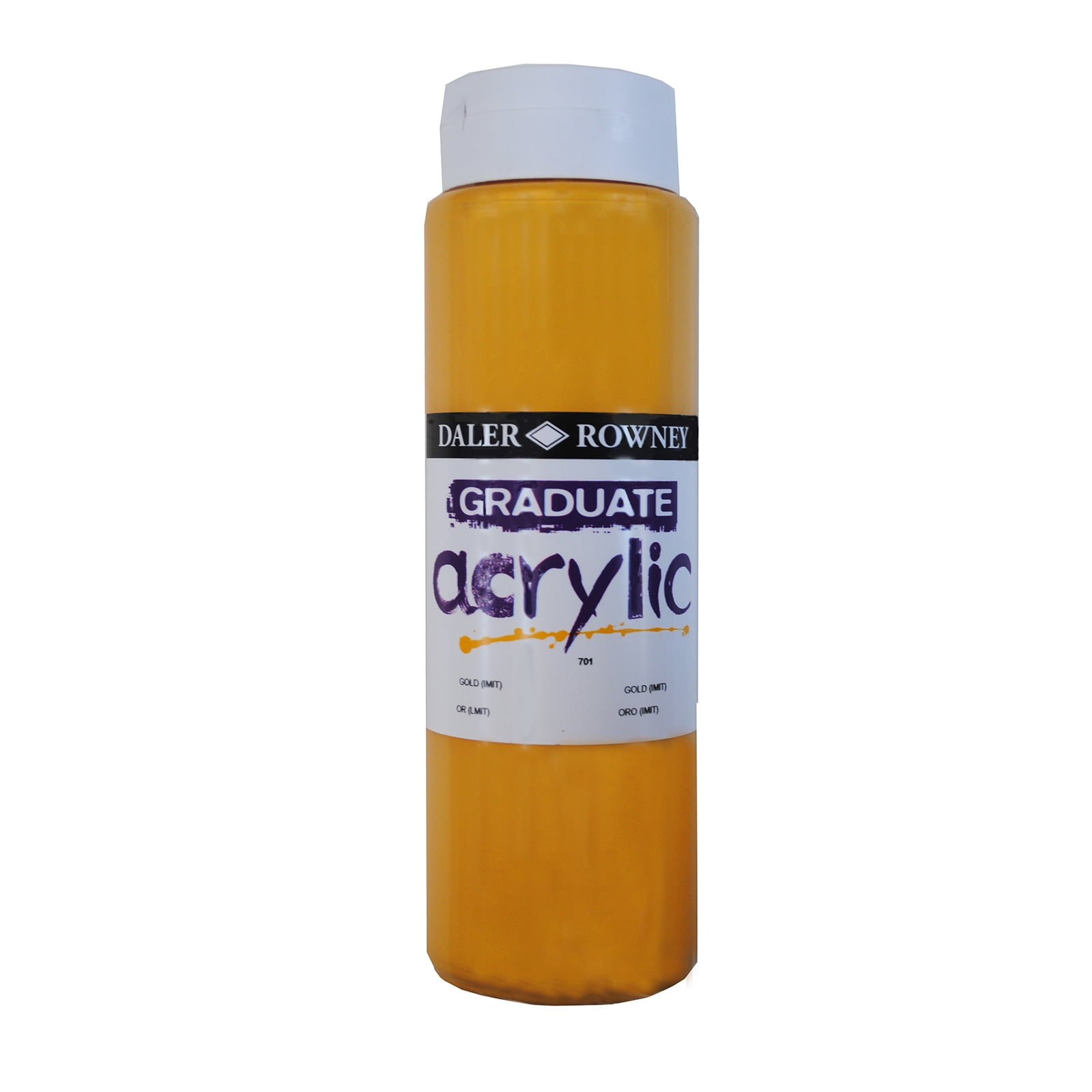Daler-Rowney Graduate Acrylic, 500ml Bottle, Gold