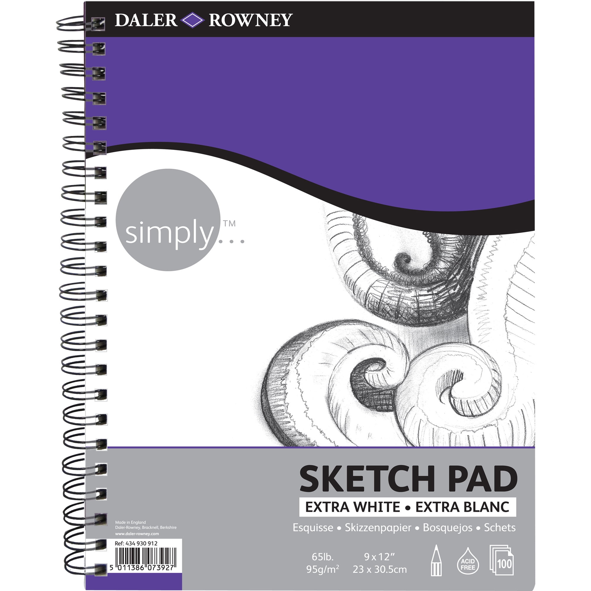 Daler Rowney 644200012 Simply 12 Sketching Pencils