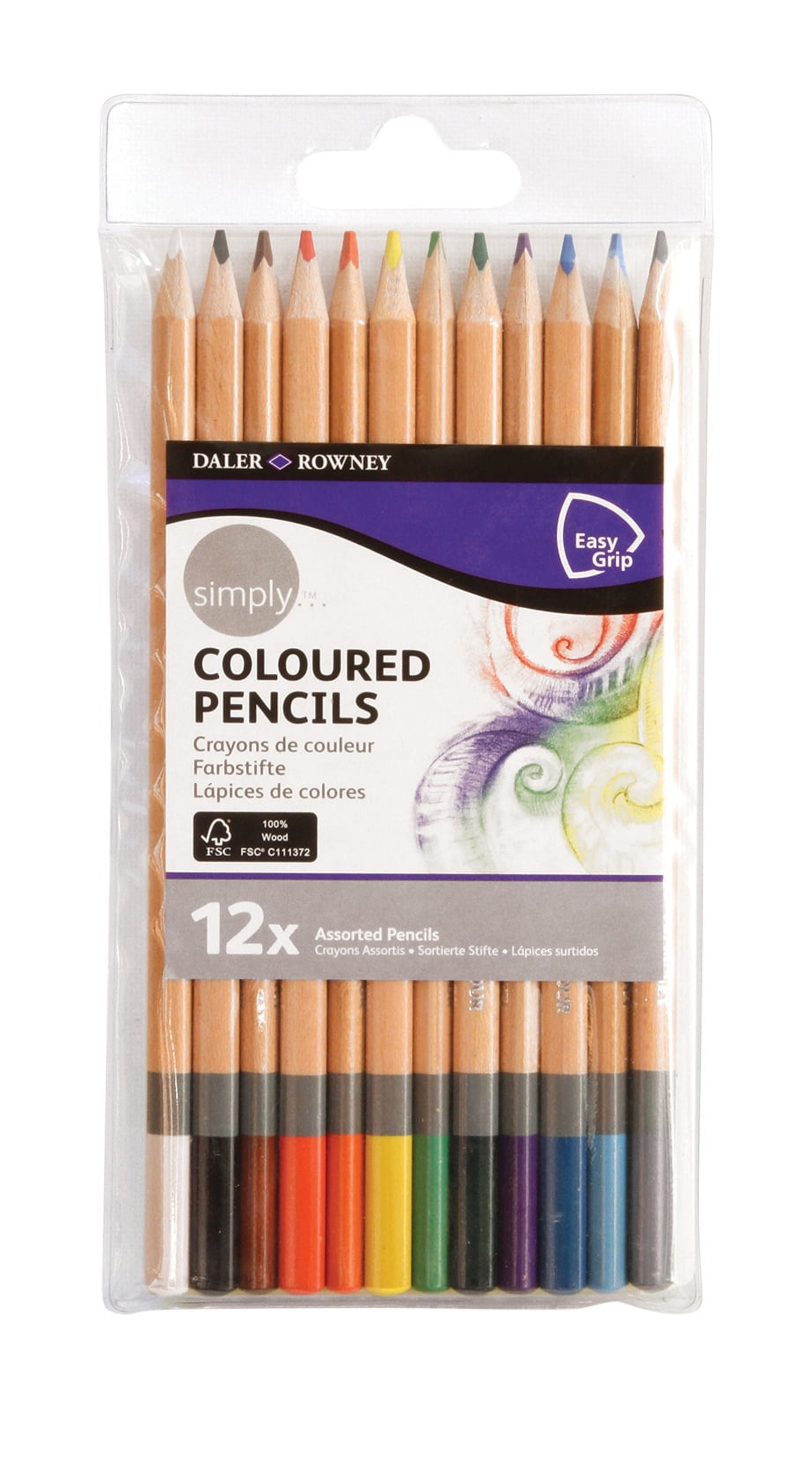 Thornton's Art Supply Premium Colorless Blender Pencil 12 Count Wax Based  for Drawing Sketching Blending Shading Softening Artwork 