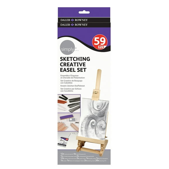 Daler-Rowney Simply Sketching Mini Table Easel Set, 1 Each